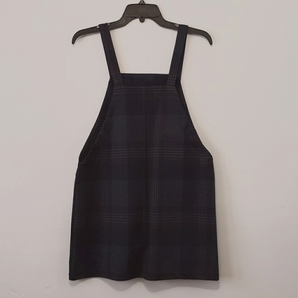 Sky & Sparrow - Overall Pinafore Plaid Dress M - Picture 1 of 9